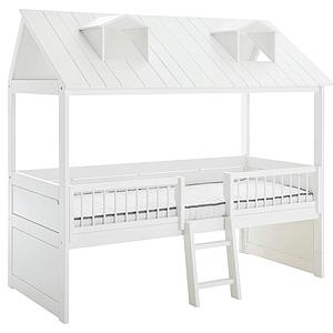 Bett + Rollrost 90x200cm zentrale Leiter BEACH HOUSE Lifetime weiß
