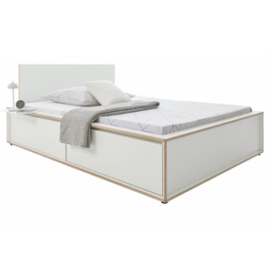 Bett SPAZE 90x200cm mit Kopfteil 2 Schubladen Müller Small Living weiß