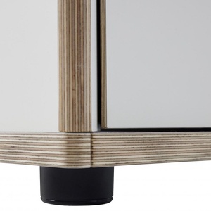 Bett SPAZE 90x200cm mit Kopfteil 2 Schubladen Müller Small Living weiß