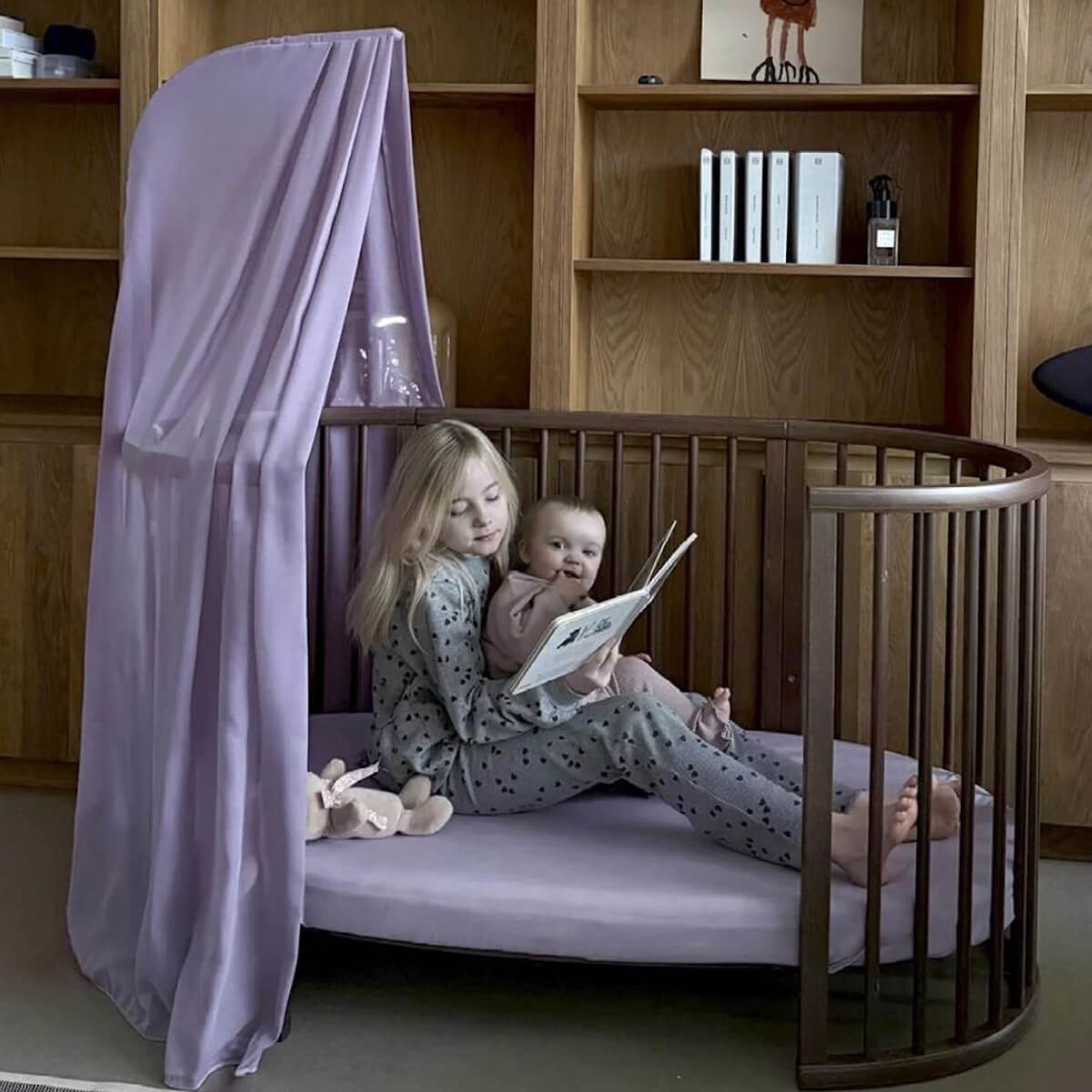 Bett Umbausatz SLEEPI V3 Stokke warm brown