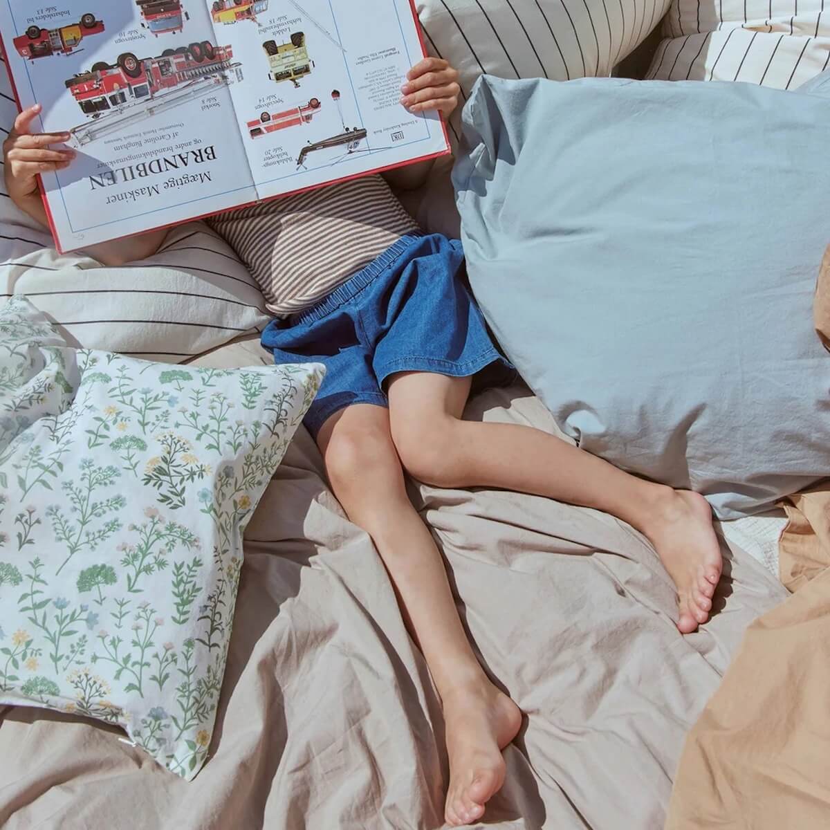 Bettbezug 100x135-40x60cm Dear April Sandy Feet