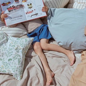 Bettbezug 100x135-40x60cm Dear April Sandy Feet