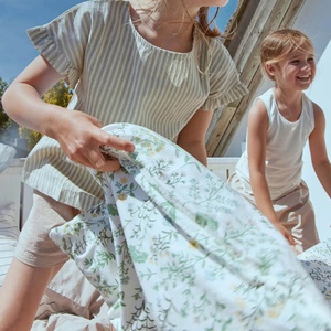 Bettbezug 100x135-40x60cm Dear April Summer Flowers