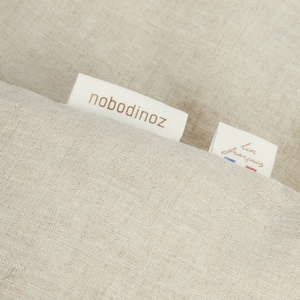 Bettbezug 100x140cm LIN FRANCAIS Nobodinoz Greige