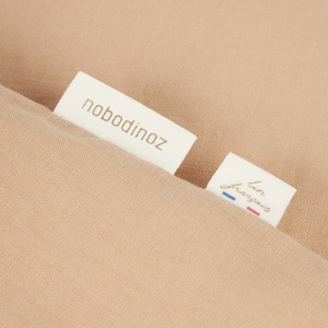 Bettbezug 100x140cm LIN FRANCAIS Nobodinoz Sand