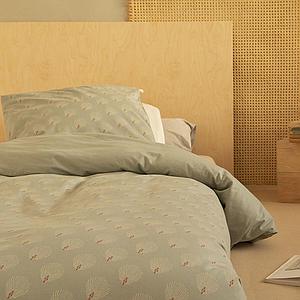 Bettbezug 100x150cm HIMALAYA Nobodinoz Nobodinoz white gatsby-antique green