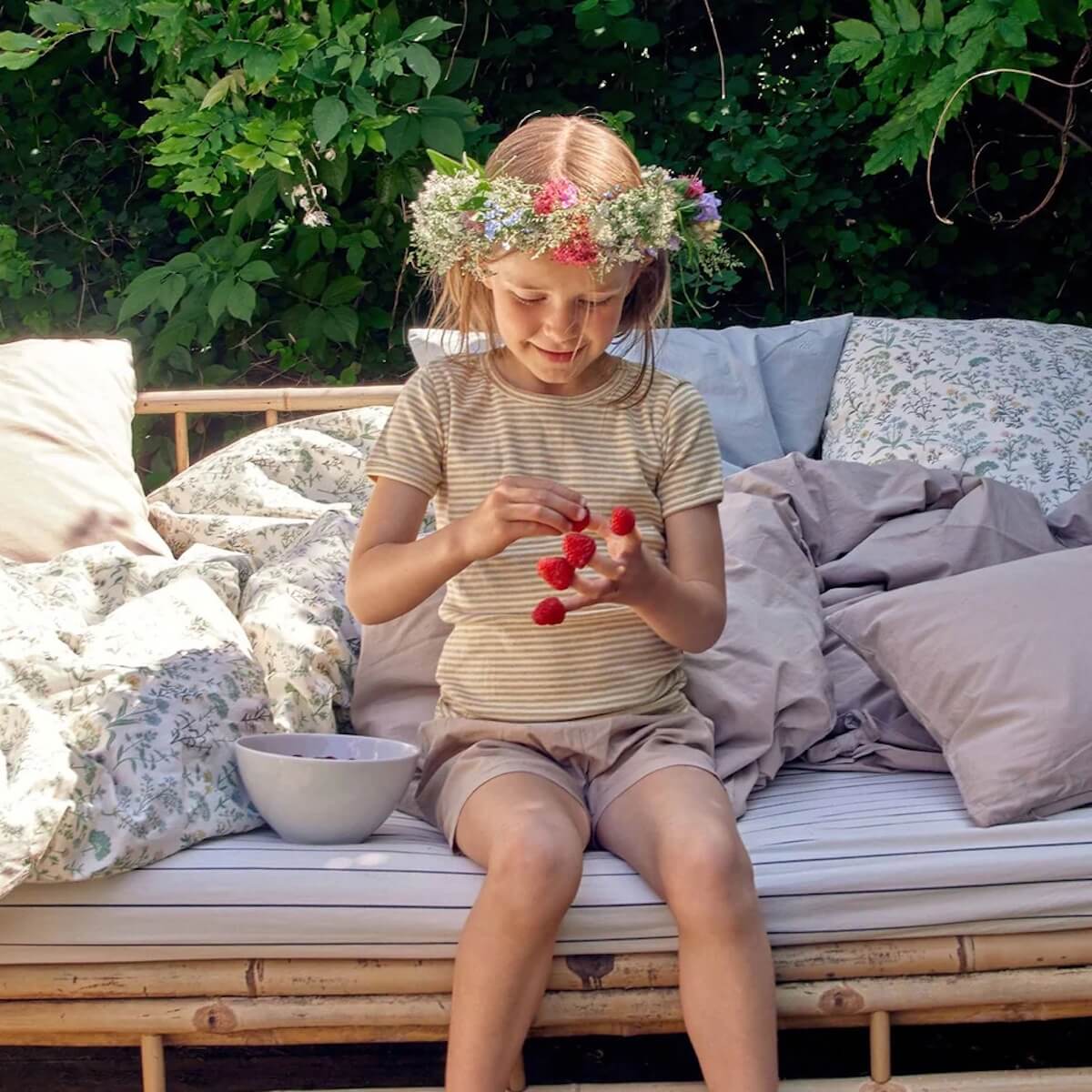 Bettbezug 140x200-63x63cm Dear April Summer Flowers