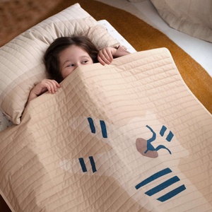 Bettdecke 100x142cm LANDSCAPE Nobodinoz blue tiger