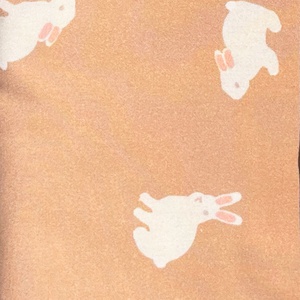 Bettdeckenbezug Baby RABBITS orange 100x140cm und Kissenbezug 40x40cm
