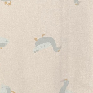 Bettdeckenbezug Kids DUCKS beige 140x200cm und Kissenbezug 50x70cm