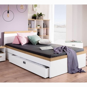 Bettschublade mit Rollen 3/4 Paidi weiß