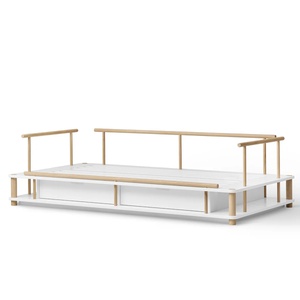 Bettsofa CAMP 90x180cm weiß/Eiche Oliver Furniture