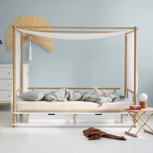 Bettsofa CAMP 90x180cm weiß/Eiche Oliver Furniture