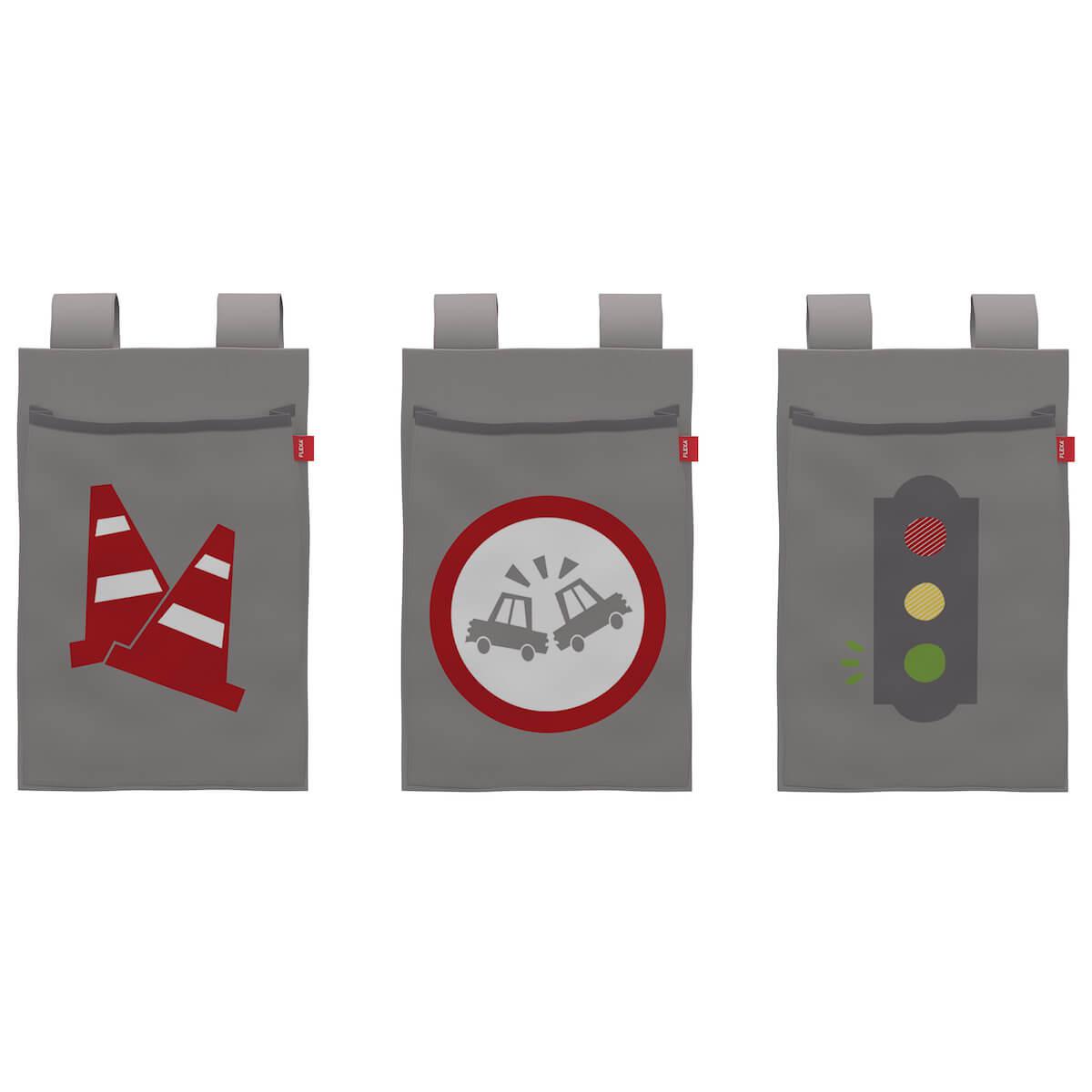 Betttaschen 3 Stk. LITTLE HEROES Flexa 