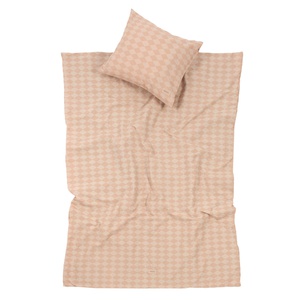 Bettwäsche VIBES 100x145cm Nobodinoz Pink Harlequin