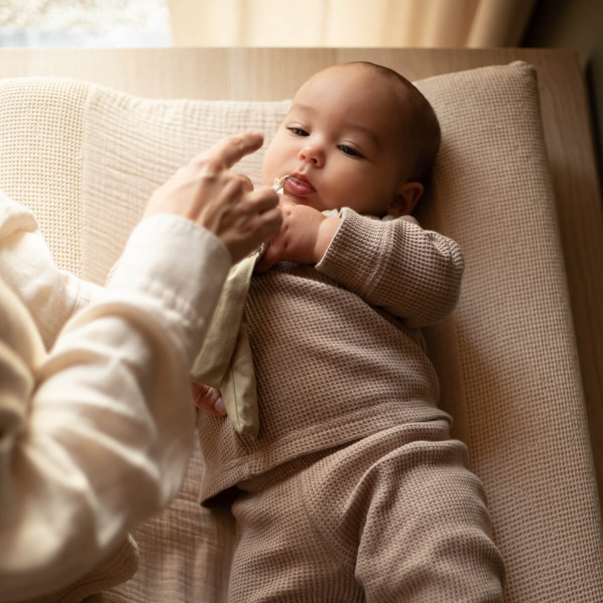 Bezug für Wickelauflage 50x70cm WABI SABI Nobodinoz Ginger