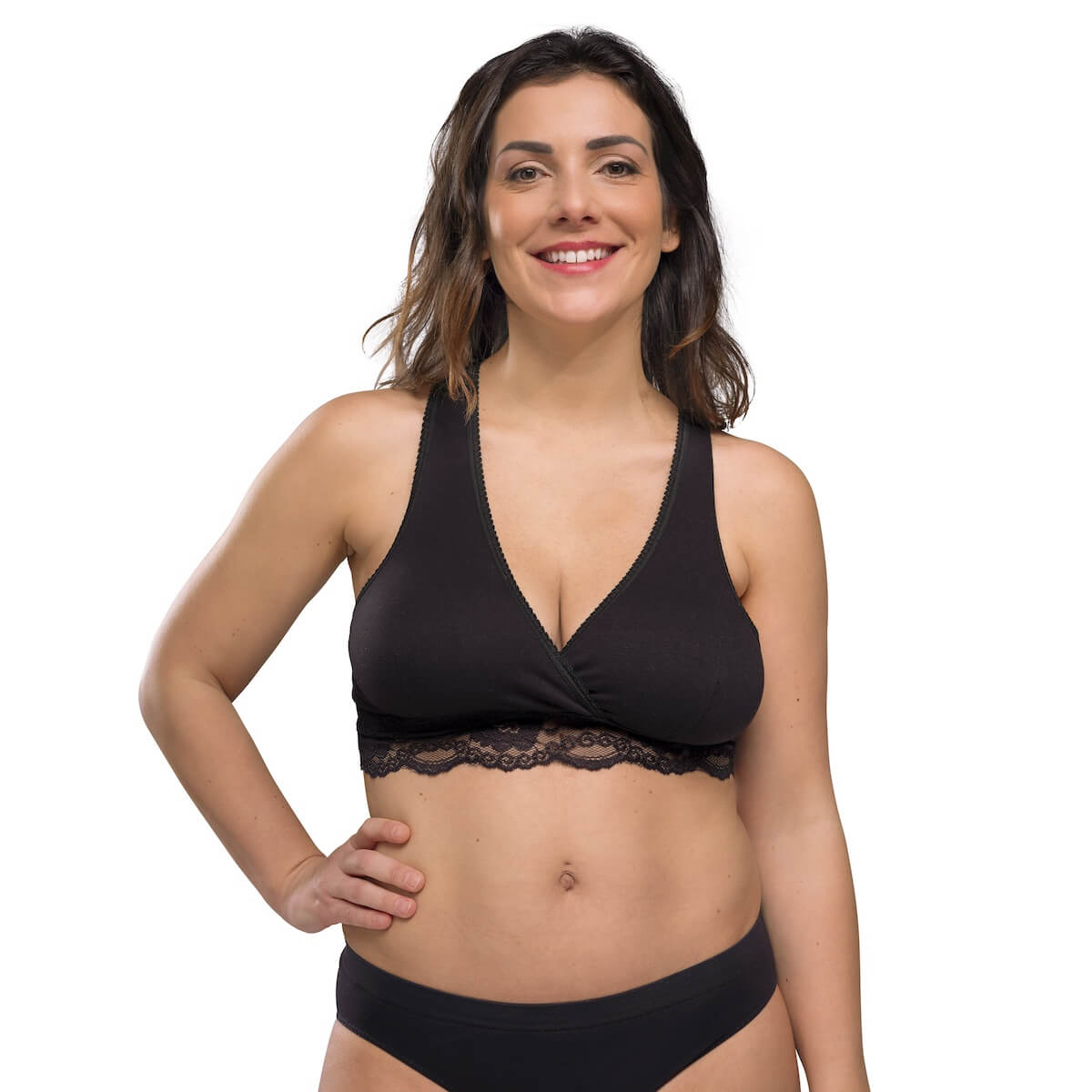BH für Schwangerschaft und Stillzeit Bio-Cache-Coeur S Carriwell Schwarz