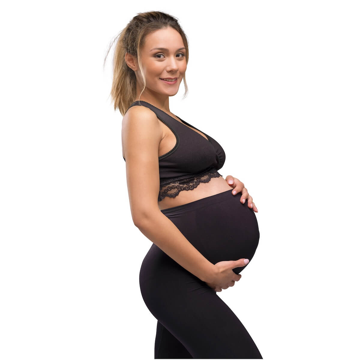 BH für Schwangerschaft und Stillzeit Bio-Cache-Coeur XL Carriwell Schwarz