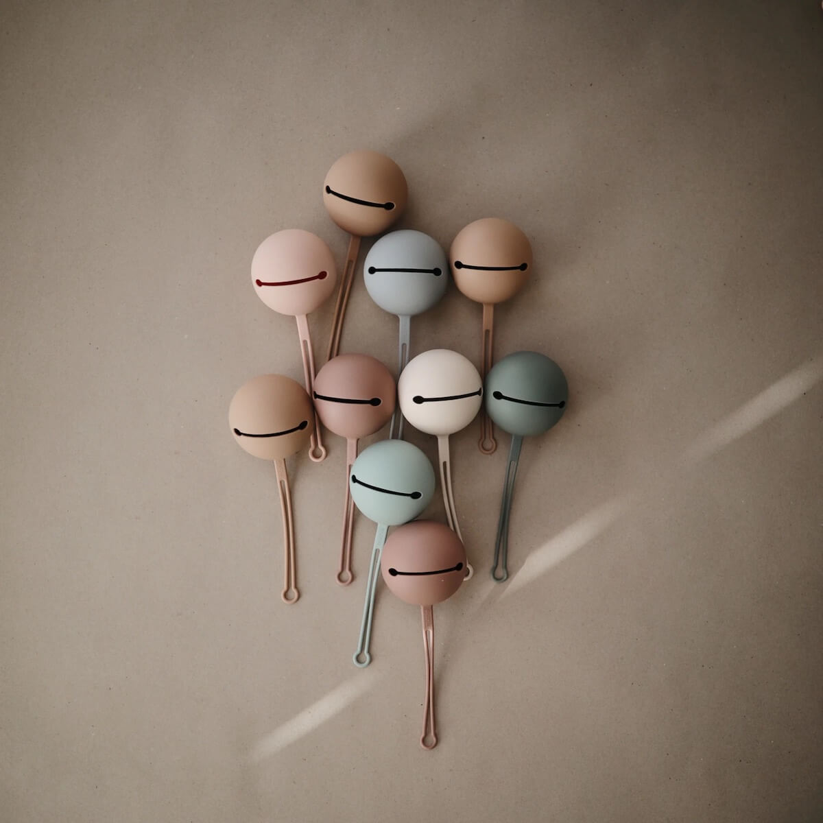 Bibs Silicon Pacifier Case Mushie Cambridge Blue