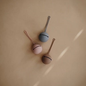 Bibs Silicone Pacifier Case Mushie Stone