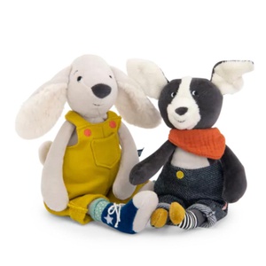 Blauer Puce Hundeplüsch Puce & Pilou Moulin Roty