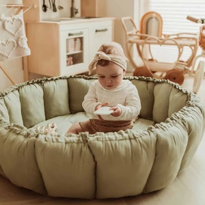 Bloom Meadow Green Organic Babymat