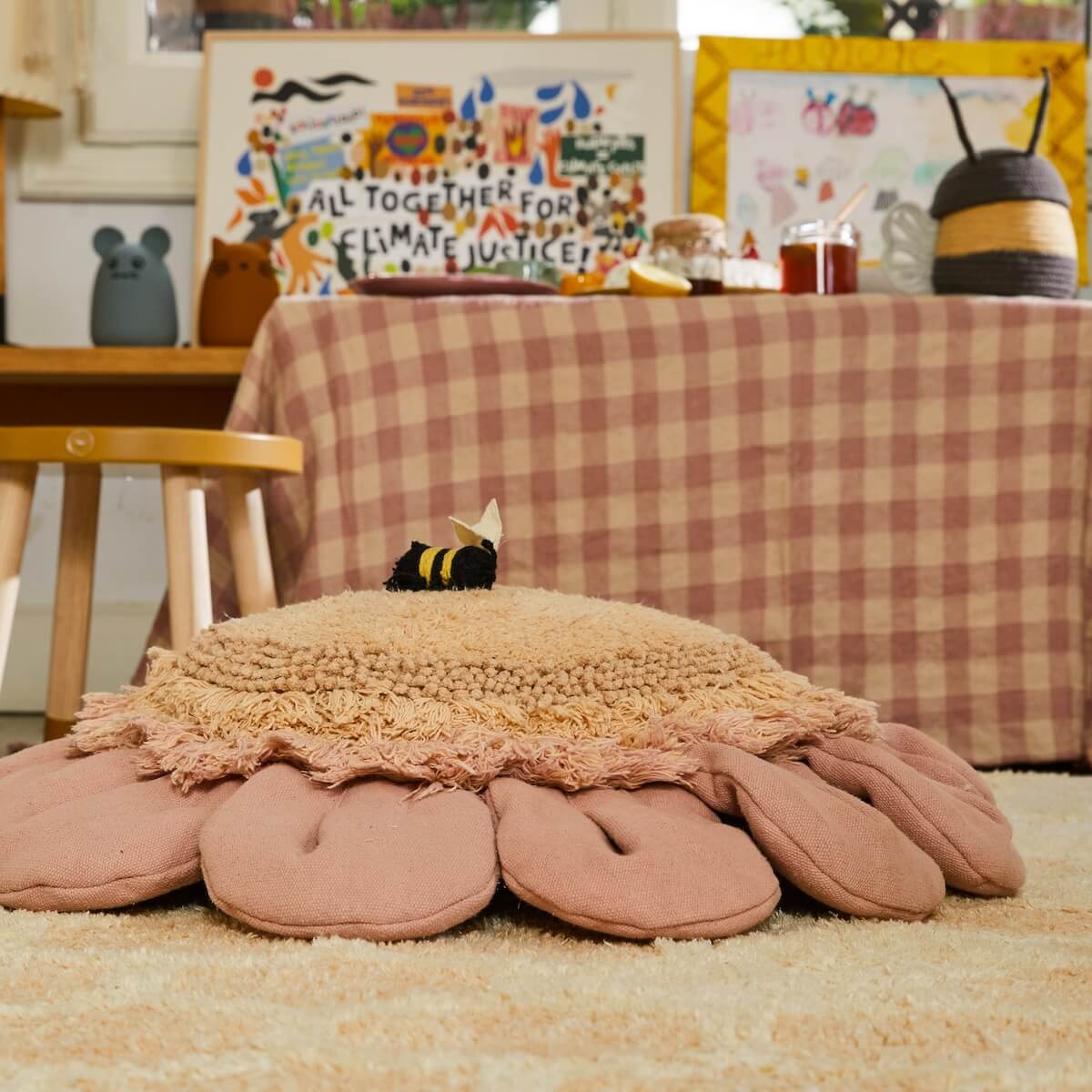 Bodenkissen 70cm PINK DAISY Lorena Canals