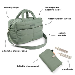 Bolso cambiador acolchado Verde Done by Deer