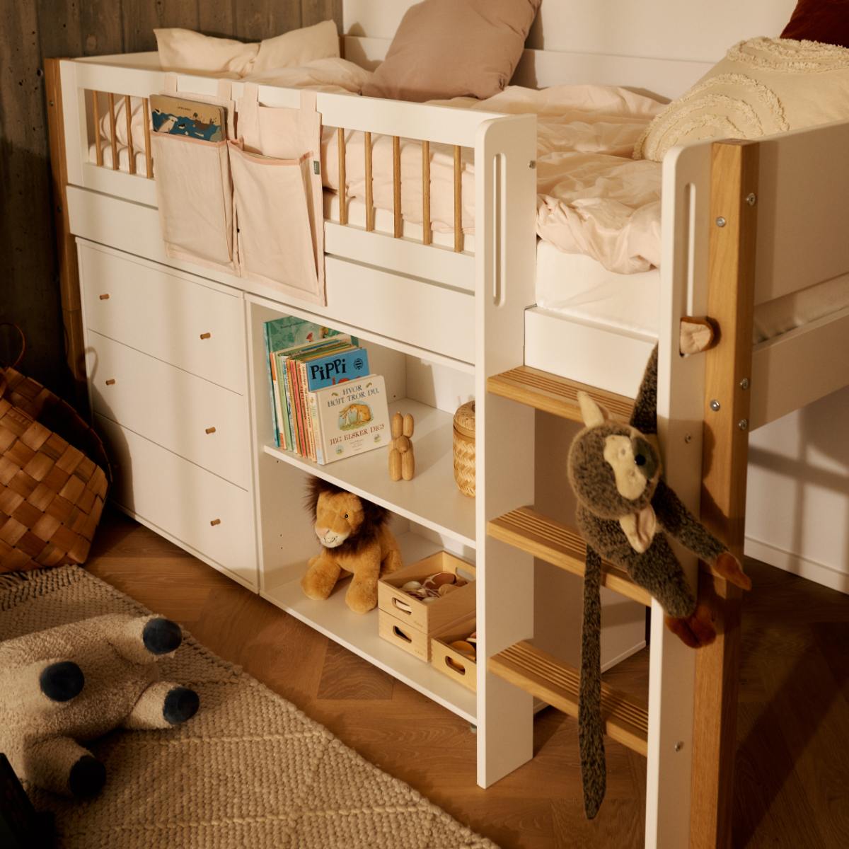 Bücherregal 1 Tablar SAGA Flexa weiß