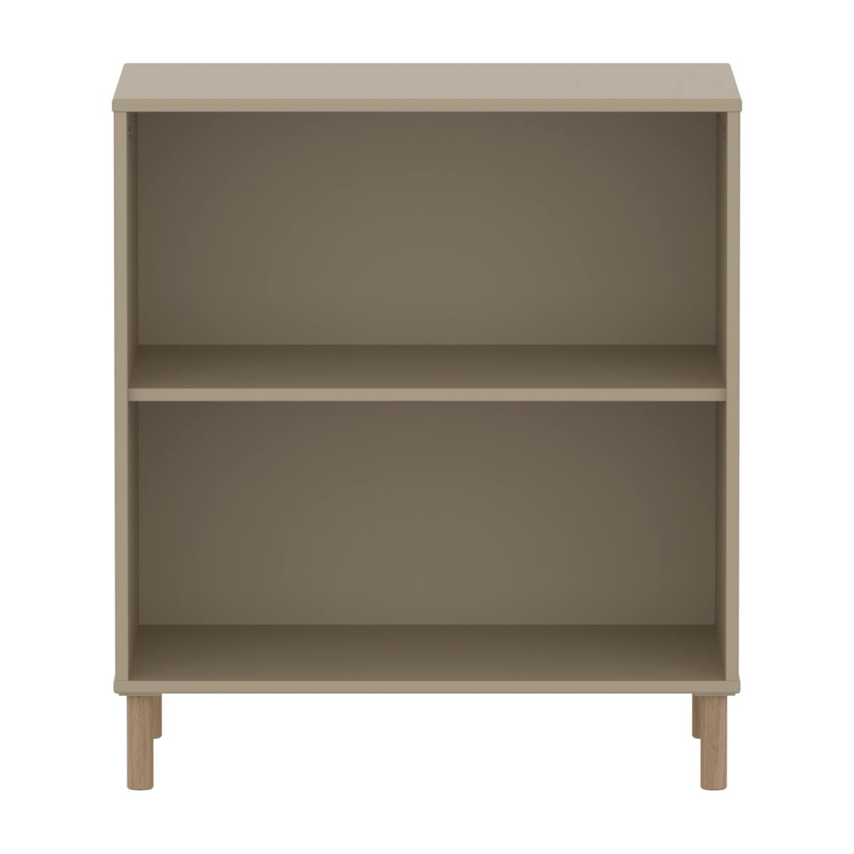 Bücherregal mit Fuß 1 Fachboden SAGA Flexa Hafer Eiche