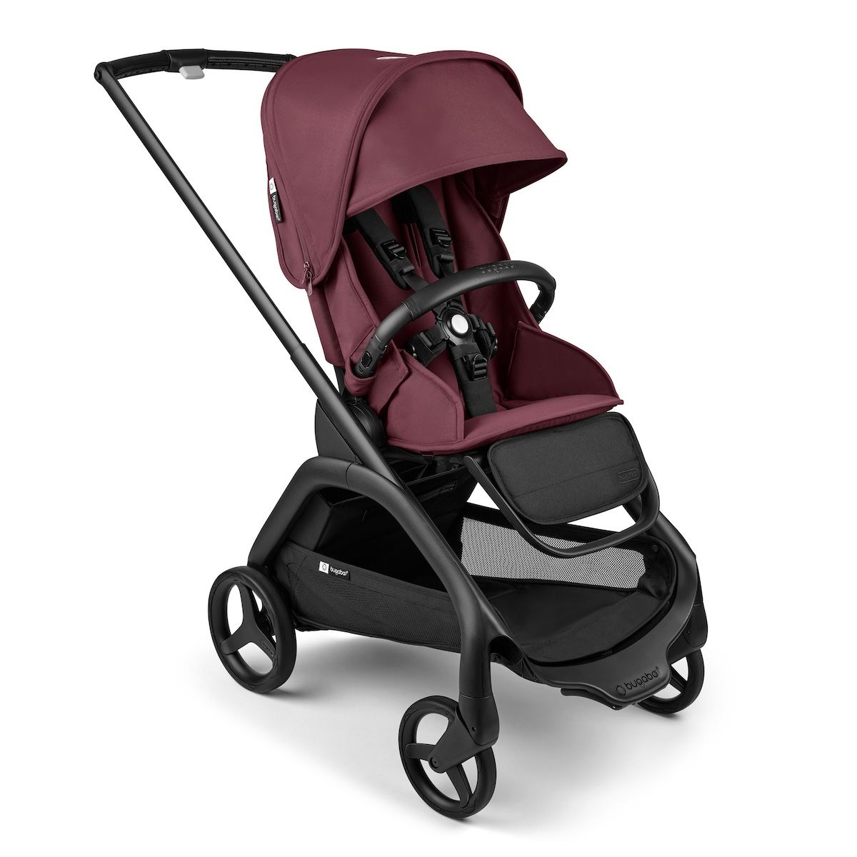 Bugaboo Dragonfly Kinderwagen schwarz kirschrot-kirschrot