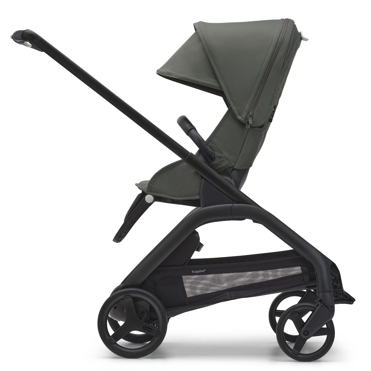Bugaboo Dragonfly negro- verde bosque - verde Bosque Komplettkinderwagen 