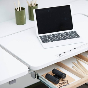 Bürstendichtung für Schreibtisch STUDY Flexa grau