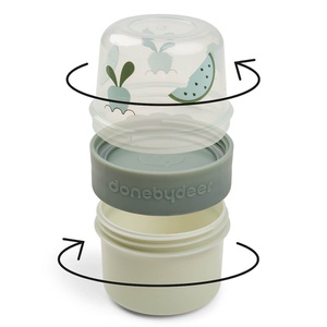 Caja alimentos doble S Birdee Verde Done by Deer