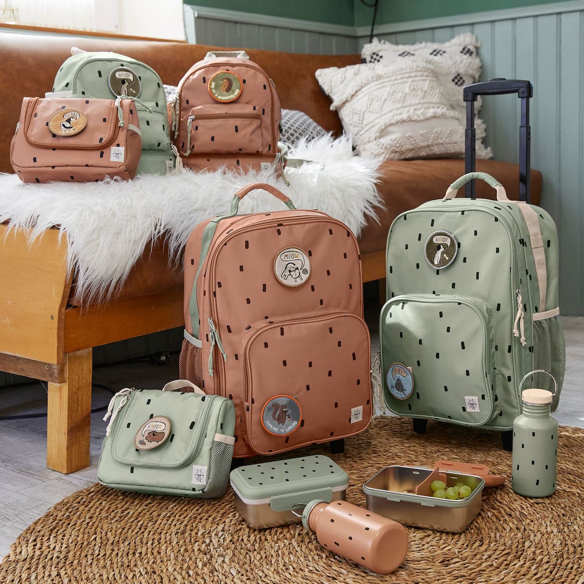 Car-Wrap-To-Go Happy Prints Caramel Laessig