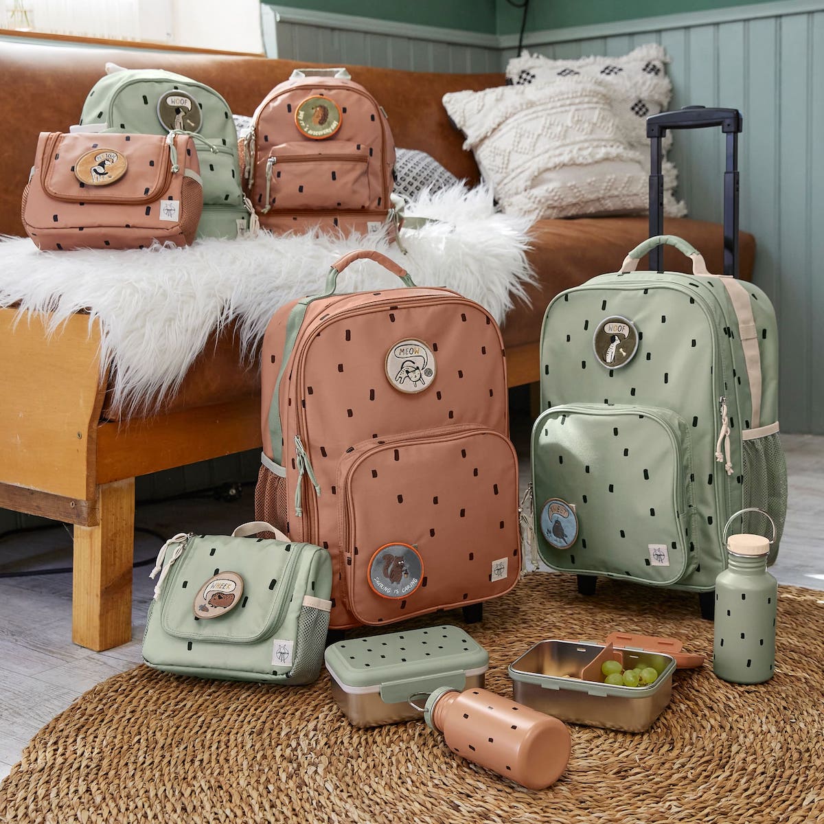 Car-Wrap-To-Go Happy Prints Olive Laessig