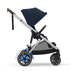 Carrito eGAZELLE S silver BP Cybex Ocean Blue-navy blue