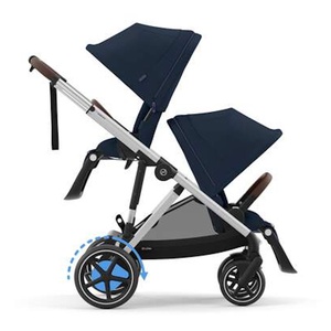Carrito eGAZELLE S silver BP Cybex Ocean Blue-navy blue