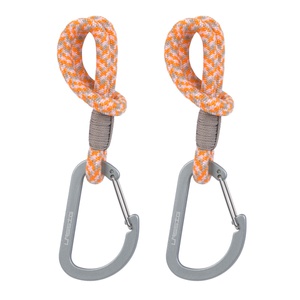 CAS MIX Kinderwagenhaken Cord 2 Stück beige/orange/lavendel Laessig