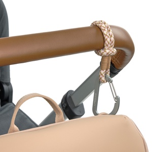 CAS MIX Kinderwagenhaken Cord 2 Stück camel/vanille/lavendel Laessig