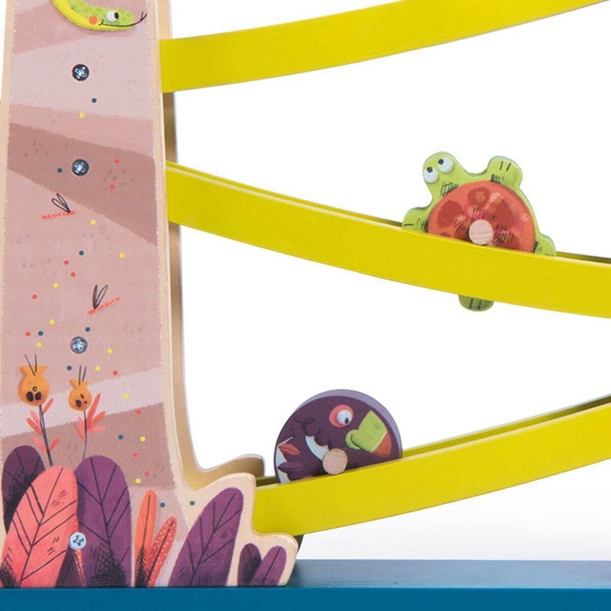 Cascade de toupies Dans la jungle