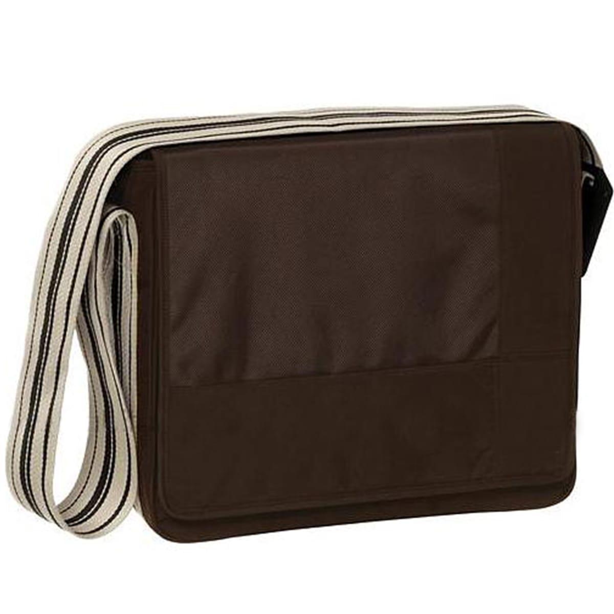 CASUAL PATCHWORK by Laessig Sac à langer Messenger Bag Choco