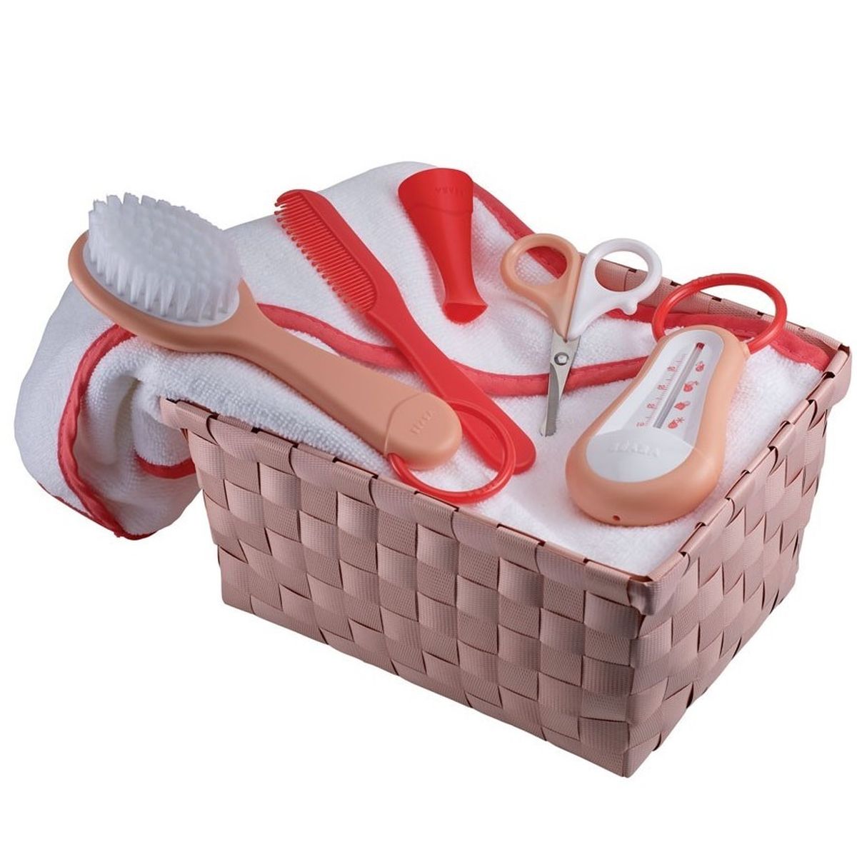 Cesto aseo - acces. Beaba coral/nude