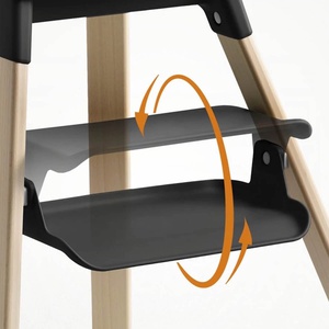 Chaise haute CLIKK™ Stokke black natural