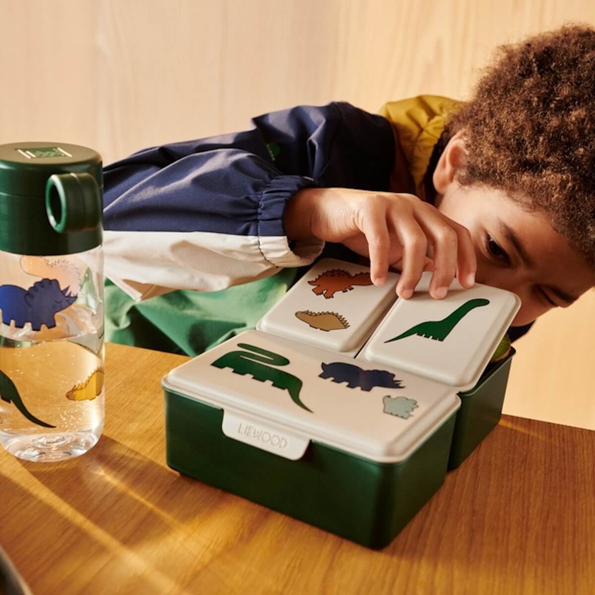 Clemence Bottle 350 ml Liewood Dinosaurs / Mist