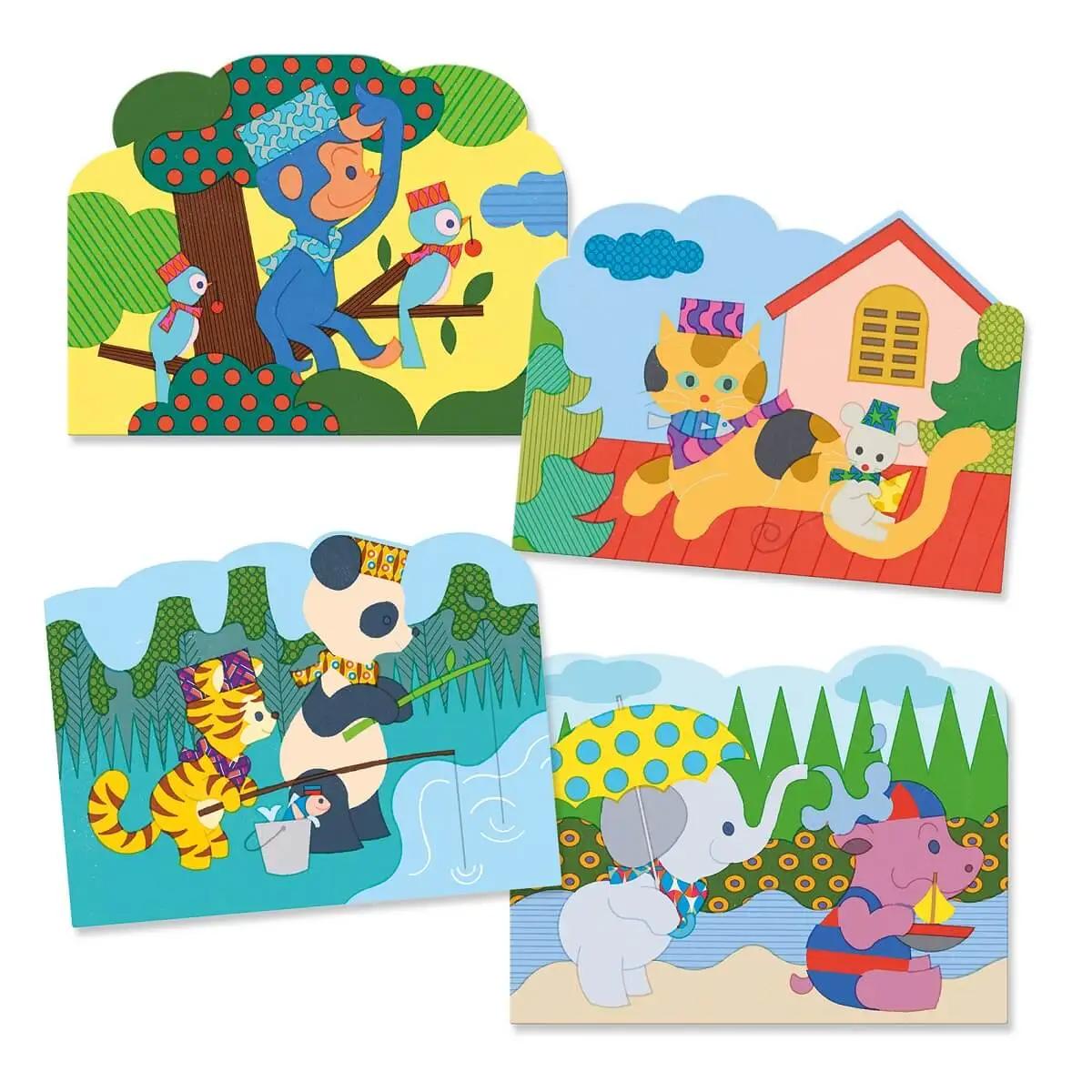 Coloriage Caché dehors Djeco