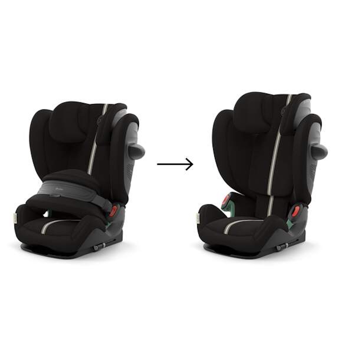 Cybex Moon Black PALLAS G3 PLUS Autositz von 15 Monaten bis 12 Jahren