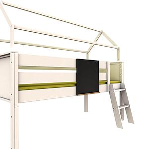 Dach 1stk KASVA Buche massiv weiß-lackiert