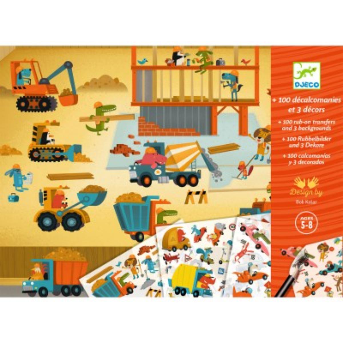 Decalcomanies Asphalte Djeco