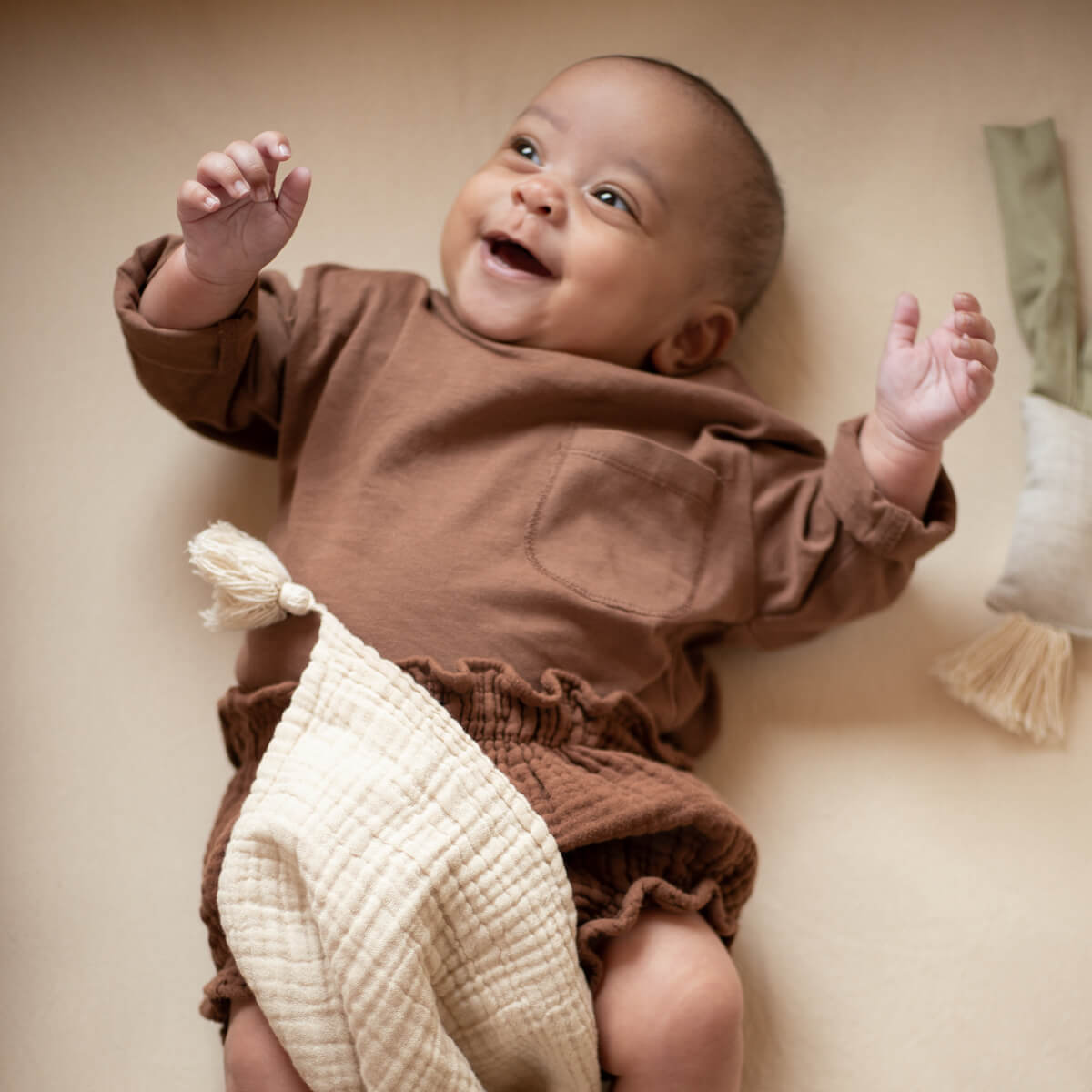 Decke 65x100cm WABI SABI Nobodinoz Ingwer